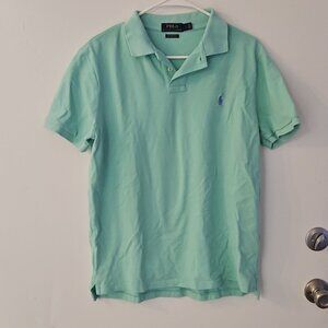 Ralph Lauren Polo Teal Light Blue Slim Fit